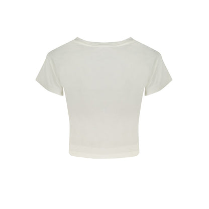 Calvin Klein White Cotton Tops & T-Shirt