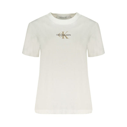 Calvin Klein White Cotton Tops & T-Shirt