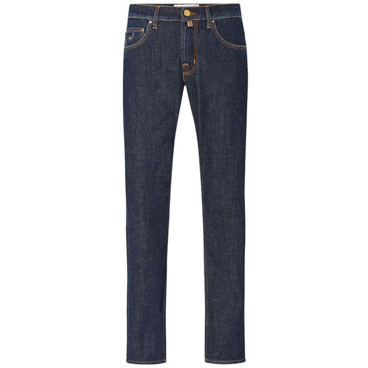 Jacob Cohen Blue Cotton Jeans & Pant