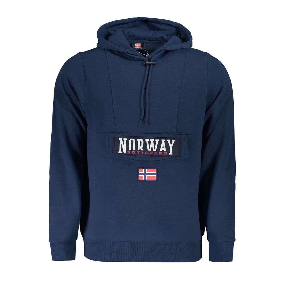 Norway 1963 Blue Cotton Men Sweater