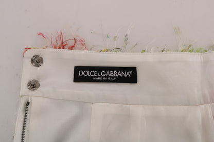 Dolce & Gabbana Elegant Floral High-Waist Pencil Skirt Dolce & Gabbana