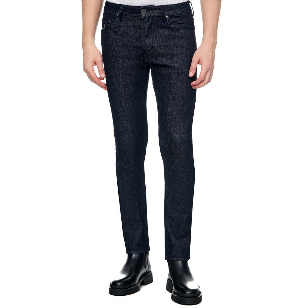 Jacob Cohen Blue Cotton Men Jeans