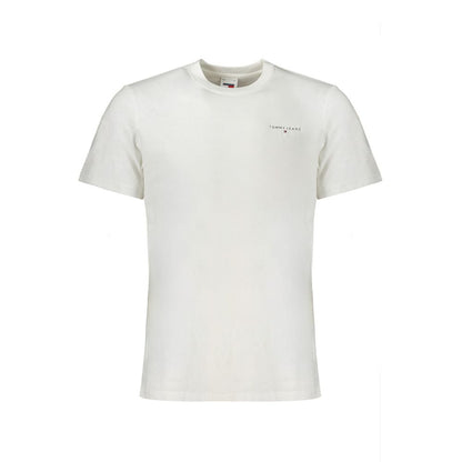 Tommy Hilfiger White Cotton Men T-Shirt