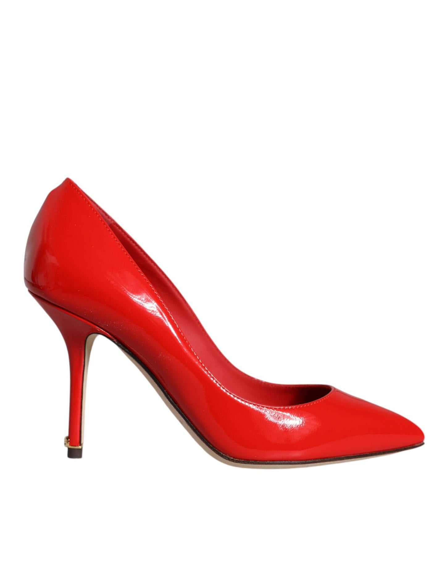 Dolce & Gabbana Red Patent Leather Bellucci Heel Pumps Shoes