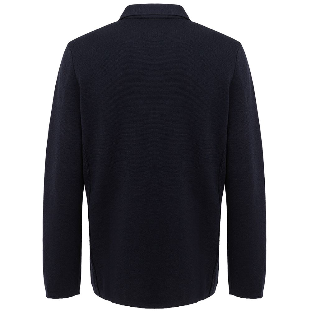 Gran Sasso Blue Wool Merino Shirt