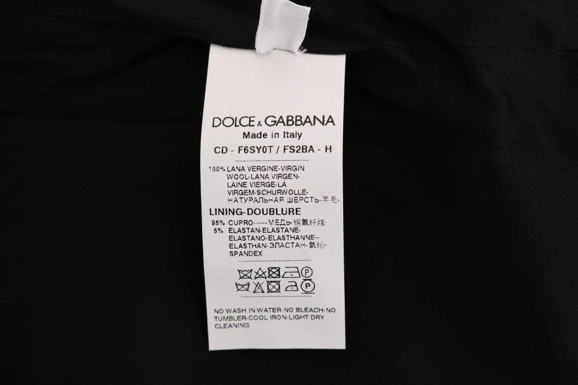 Dolce & Gabbana Chic Sleeveless Polka Dotted Wool Dress Dolce & Gabbana