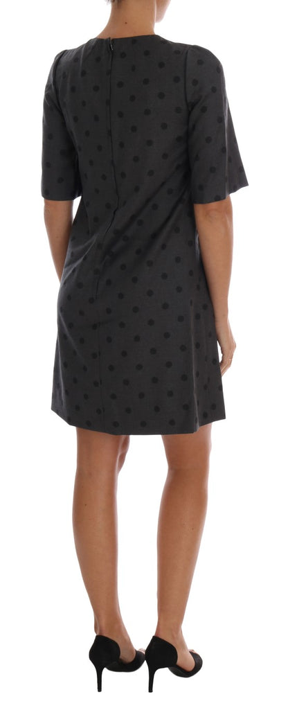 Dolce & Gabbana Chic Polka Dotted Wool Dress Dolce & Gabbana