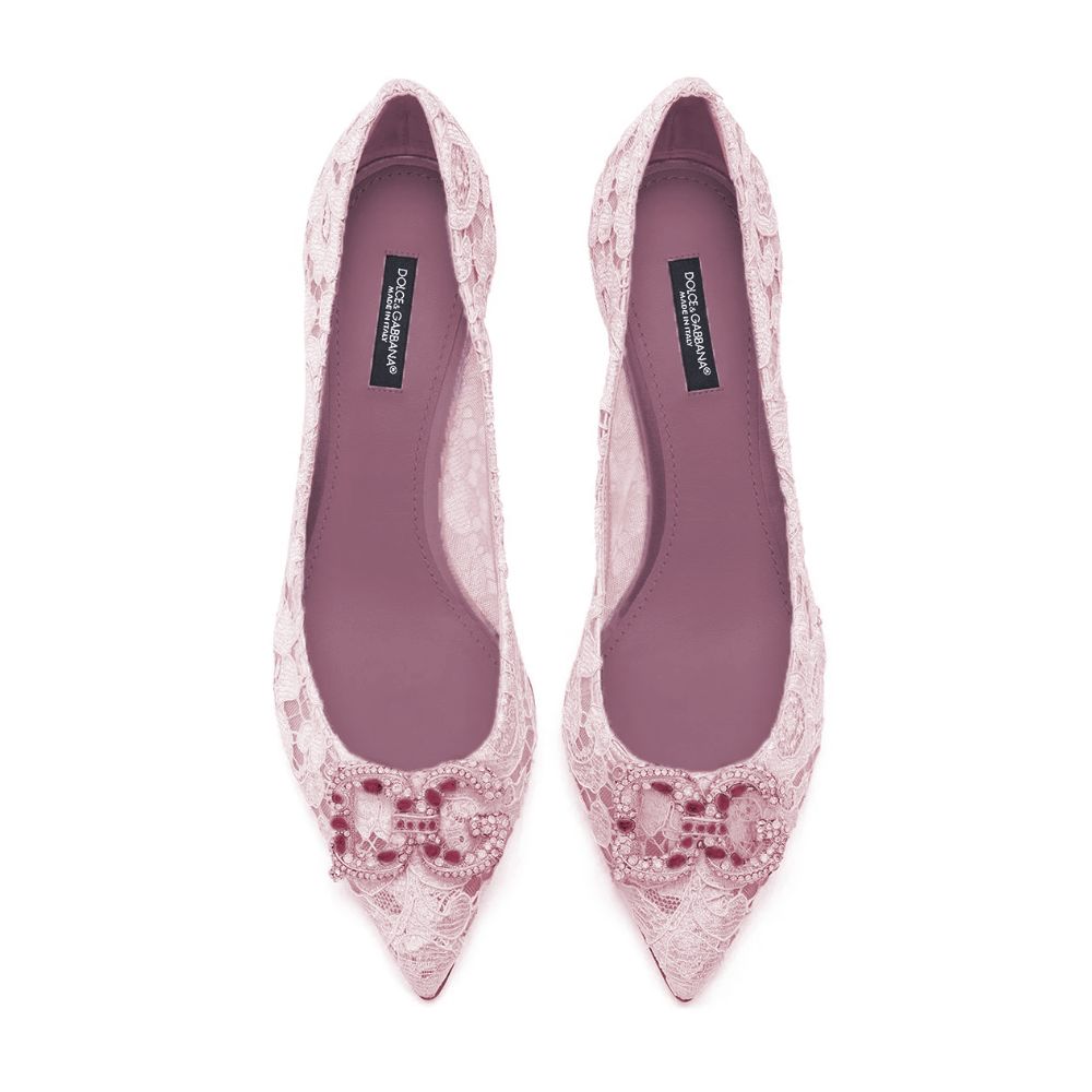 Dolce & Gabbana Pink Viscose Pump