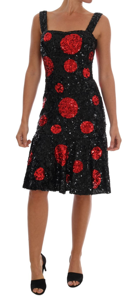 Dolce & Gabbana Elegant Polka Dotted Shift Dress Dolce & Gabbana