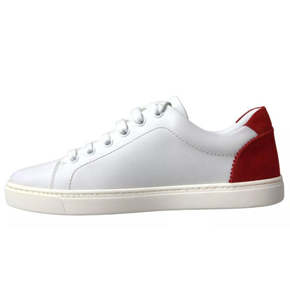 Dolce & Gabbana White Leather Di Calfskin Sneaker