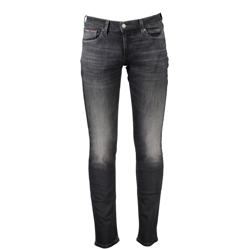 Tommy Hilfiger Black Cotton Jeans & Pant