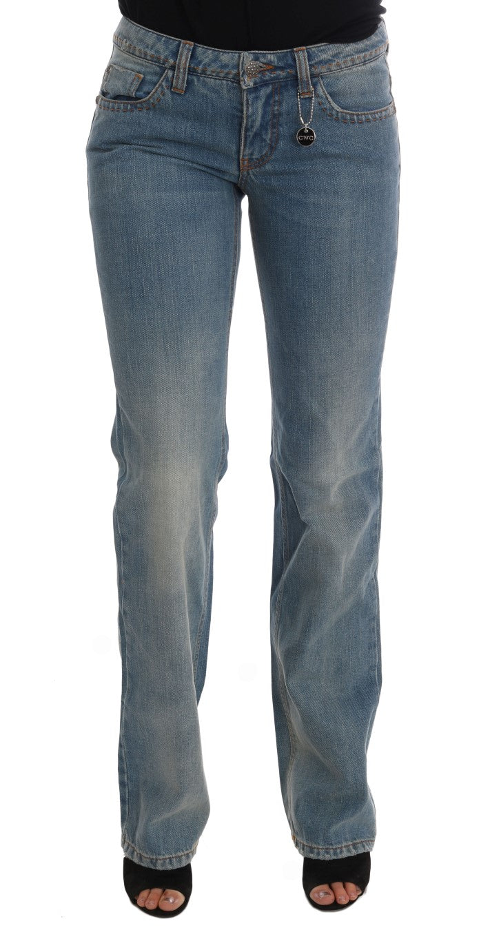 Costume National Chic Classic Fit Straight Blue Jeans Costume National