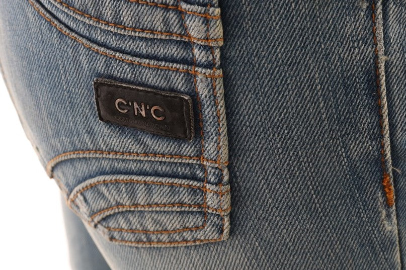 Costume National Chic Classic Fit Straight Blue Jeans Costume National