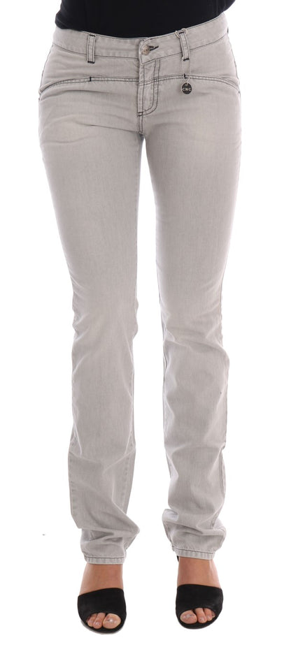 Costume National Sophisticated Gray Super Slim Jeans Costume National