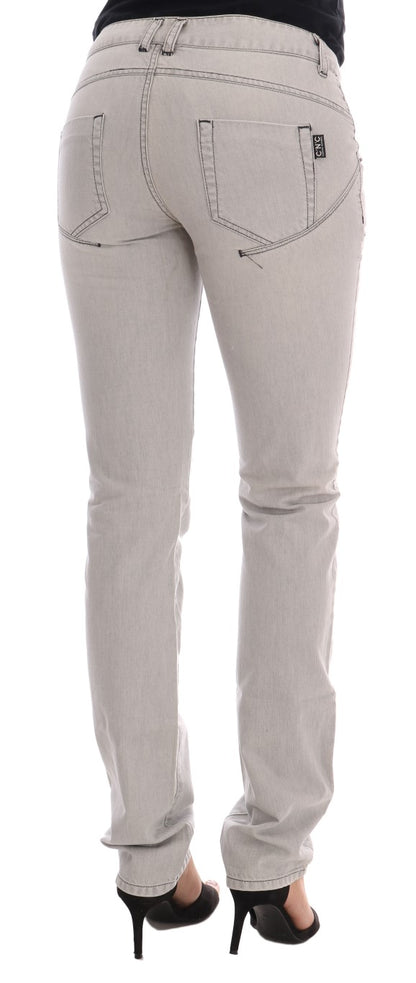 Costume National Sophisticated Gray Super Slim Jeans Costume National