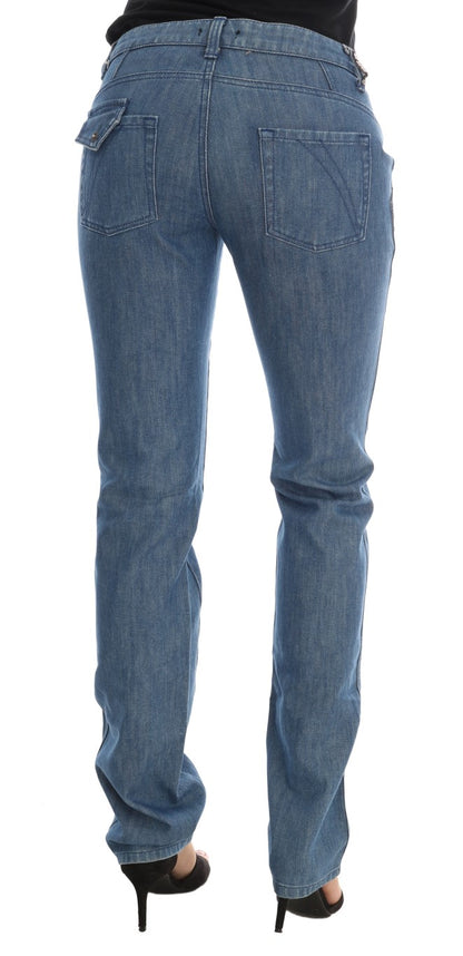 Costume National Super Slim Blue Wash Cotton Jeans Costume National