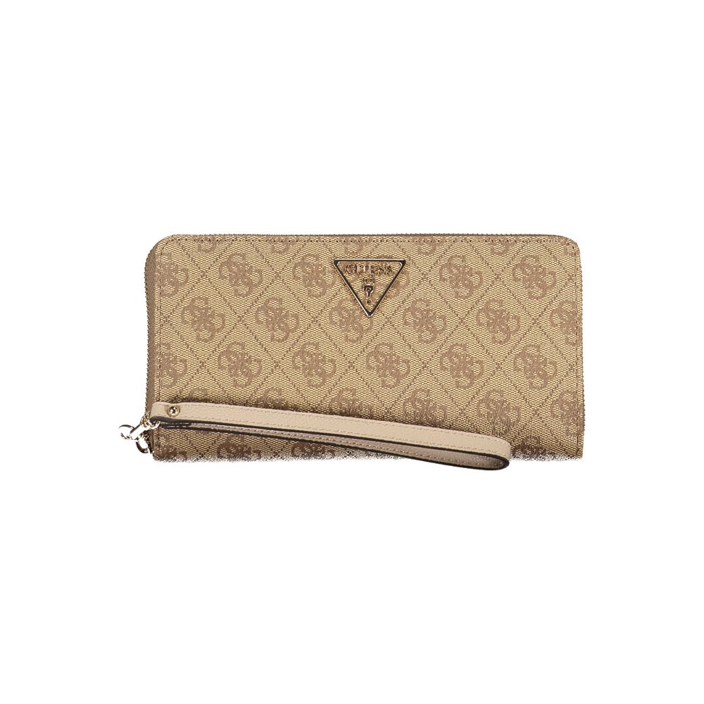 Guess Jeans Beige Polyethylene Wallet