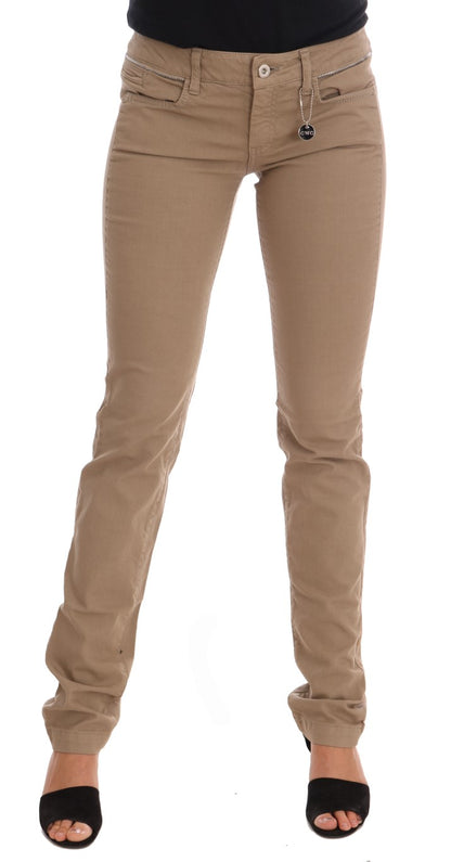 Costume National Beige Super Slim Fit Denim Delight Costume National