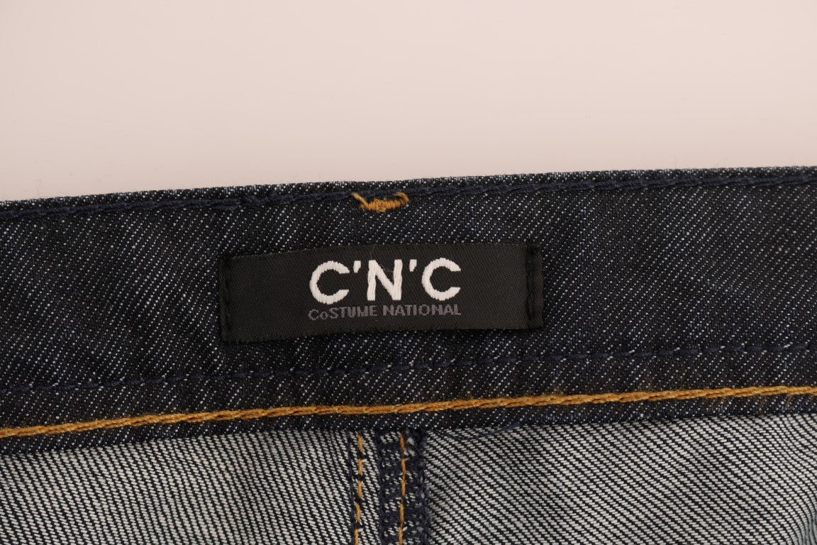 Costume National Chic Dark Blue Straight Fit Jeans Costume National