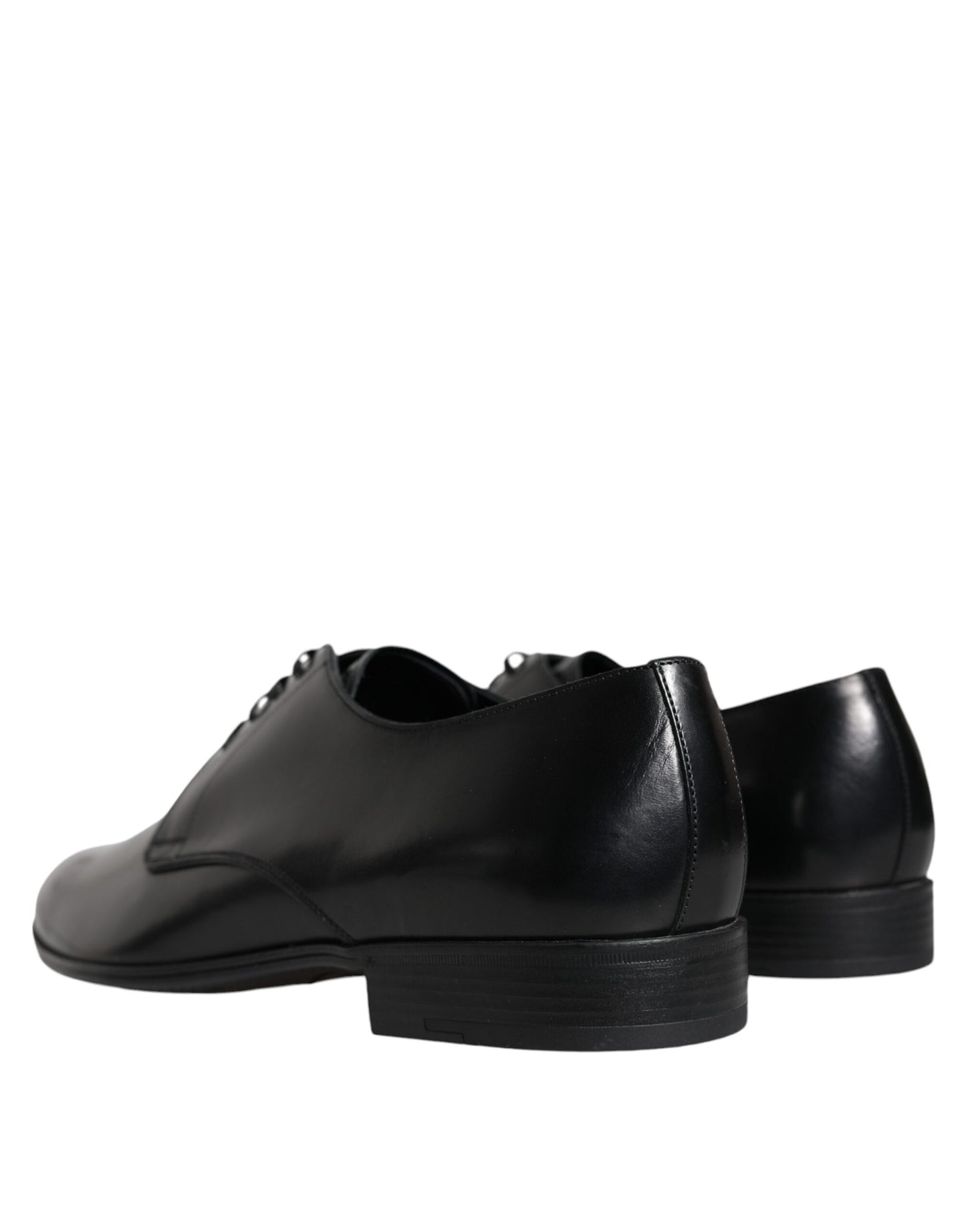 Dolce & Gabbana Black Leather Derby Formal Dress Shoes