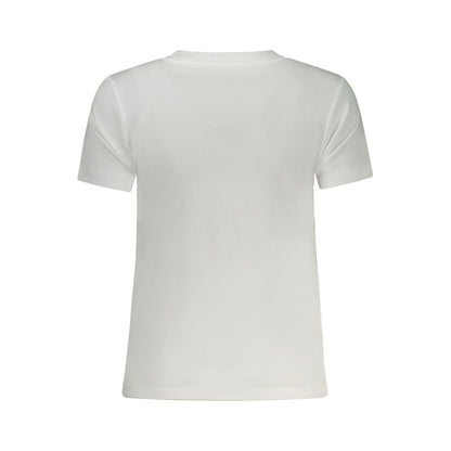 Guess Jeans White Cotton Tops & T-Shirt