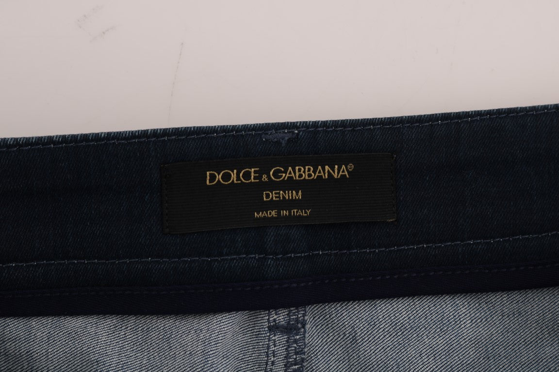 Dolce & Gabbana Chic Blue Denim Mini Skirt Dolce & Gabbana