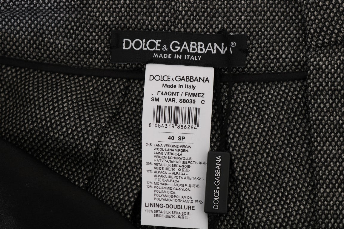 Dolce এবং Gabbana চটকদার উচ্চ কোমর উল মিনি শর্টস