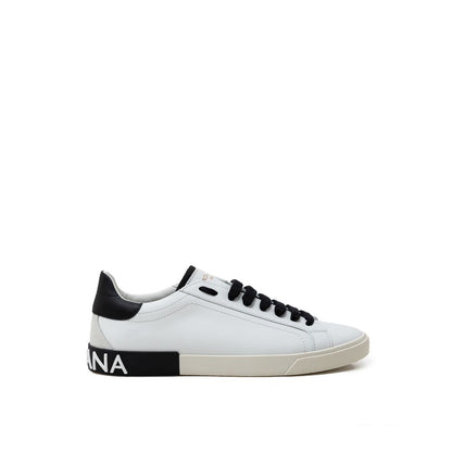 Dolce & Gabbana White Leather Sneaker