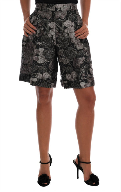 Dolce & Gabbana Elegant High-Waist Brocade Shorts Dolce & Gabbana