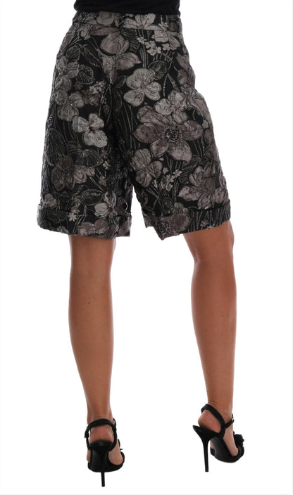 Dolce & Gabbana Elegant High-Waist Brocade Shorts Dolce & Gabbana