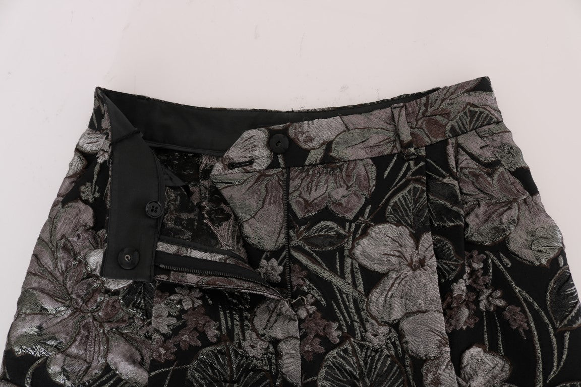 Dolce & Gabbana Elegant High-Waist Brocade Shorts Dolce & Gabbana