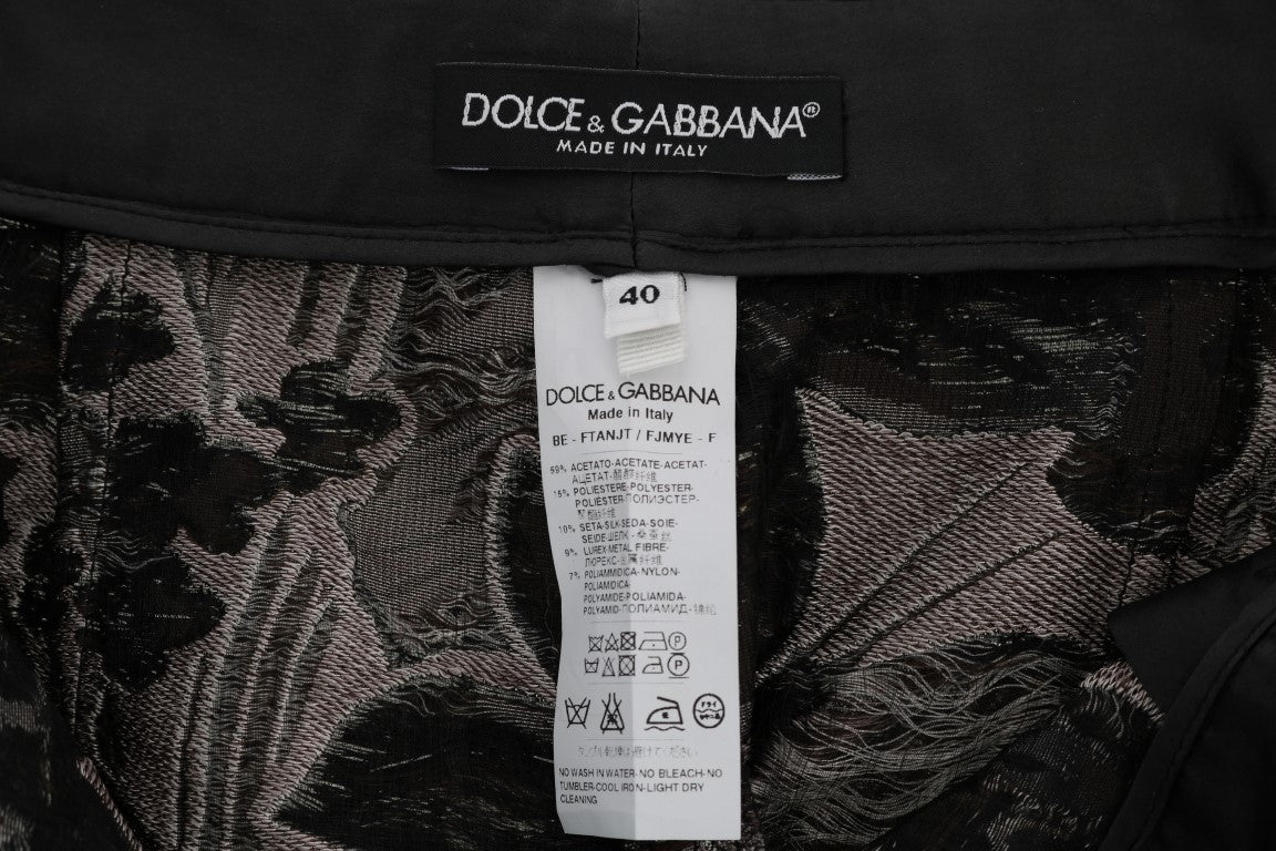 Dolce এবং Gabbana মার্জিত উচ্চ-কোমর ব্রোকেড শর্টস