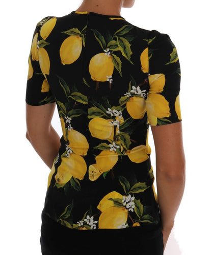 Dolce & Gabbana Sicilian Lemon Print Silk Blouse Dolce & Gabbana