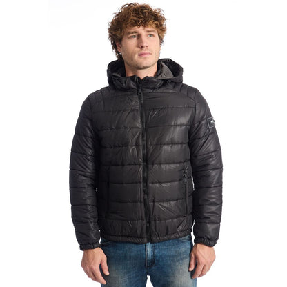 Baldinini Trend Black Polyester Men Jacket