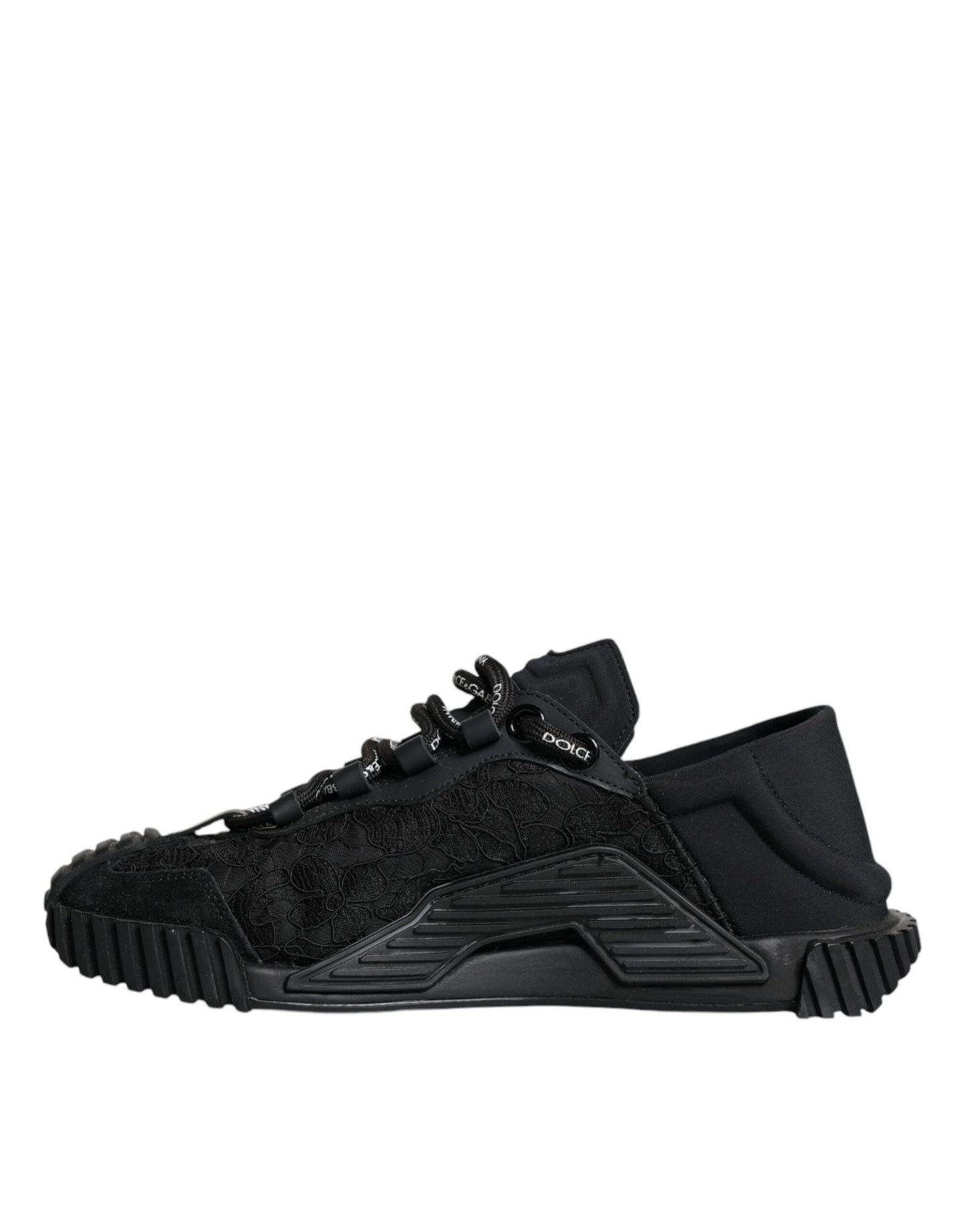 Dolce & Gabbana Black Nylon Low Top NS1 Sneakers Shoes