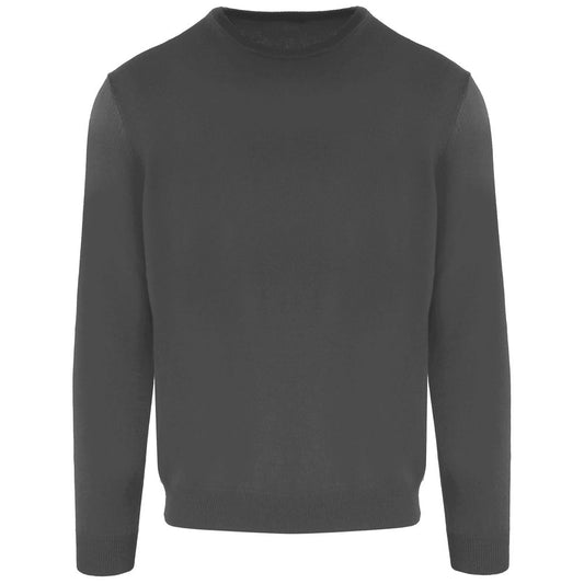 Malo Gray Wool Men Turtleneck Sweater