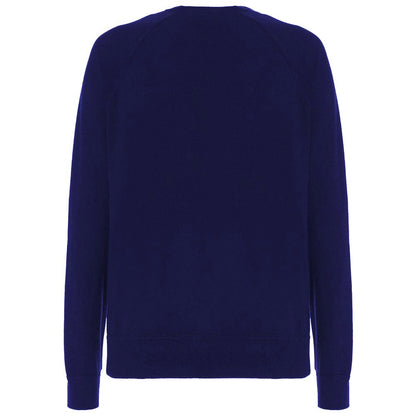 Malo Blue Wool Men Turtleneck Sweater