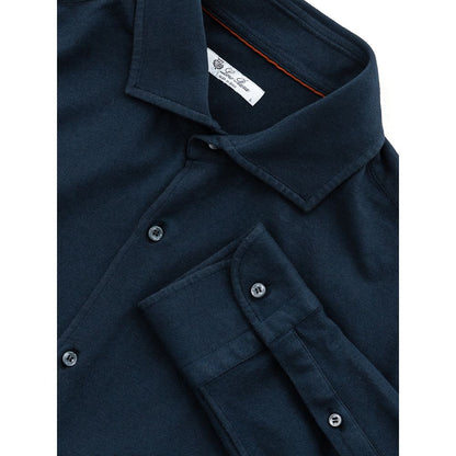 Loro Piana Blue Cotton Shirt