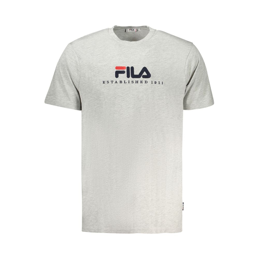 Fila Gray Cotton T-Shirt