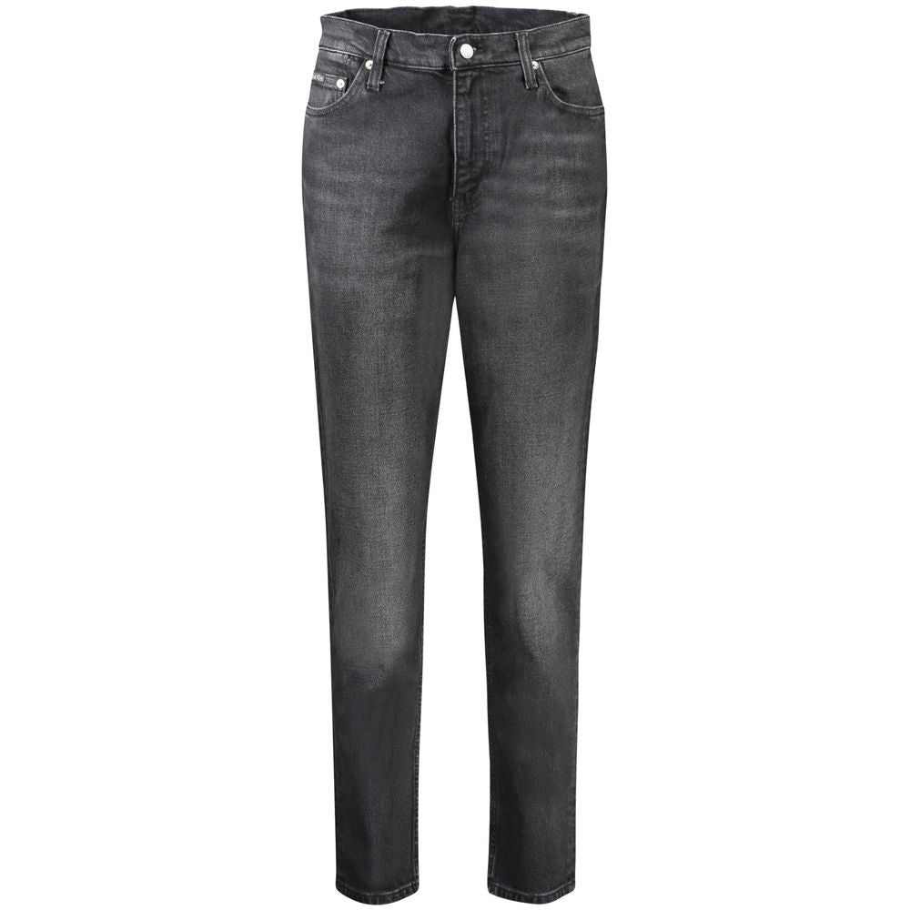 Calvin Klein Black Cotton Jeans & Pant