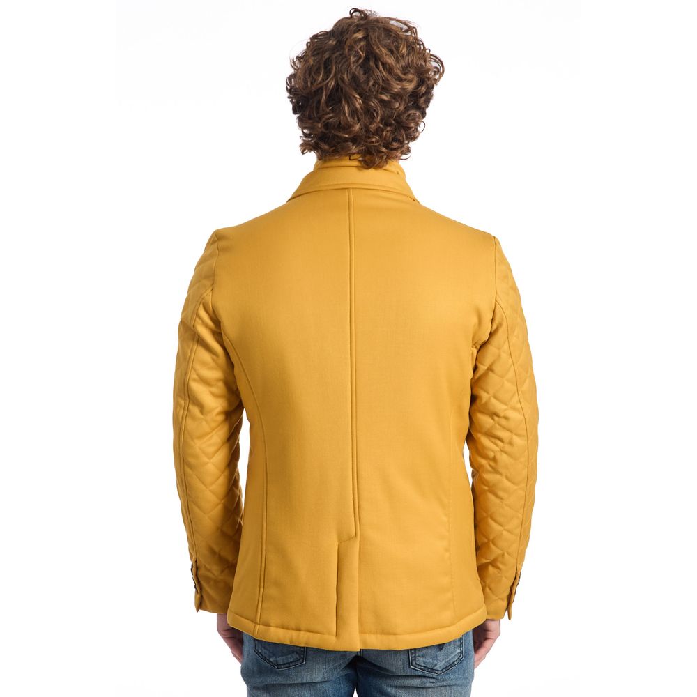 Roberto Pepe Luxury Yellow Viscose Jacket