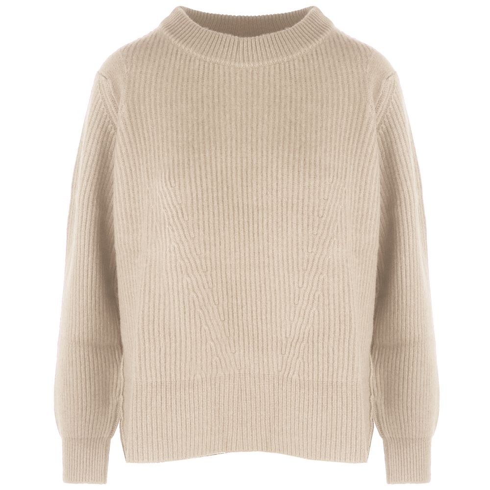 Malo Beige Cashmere Women Sweater