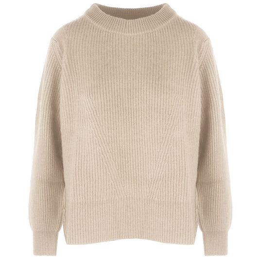 Malo Beige Cashmere Women Sweater