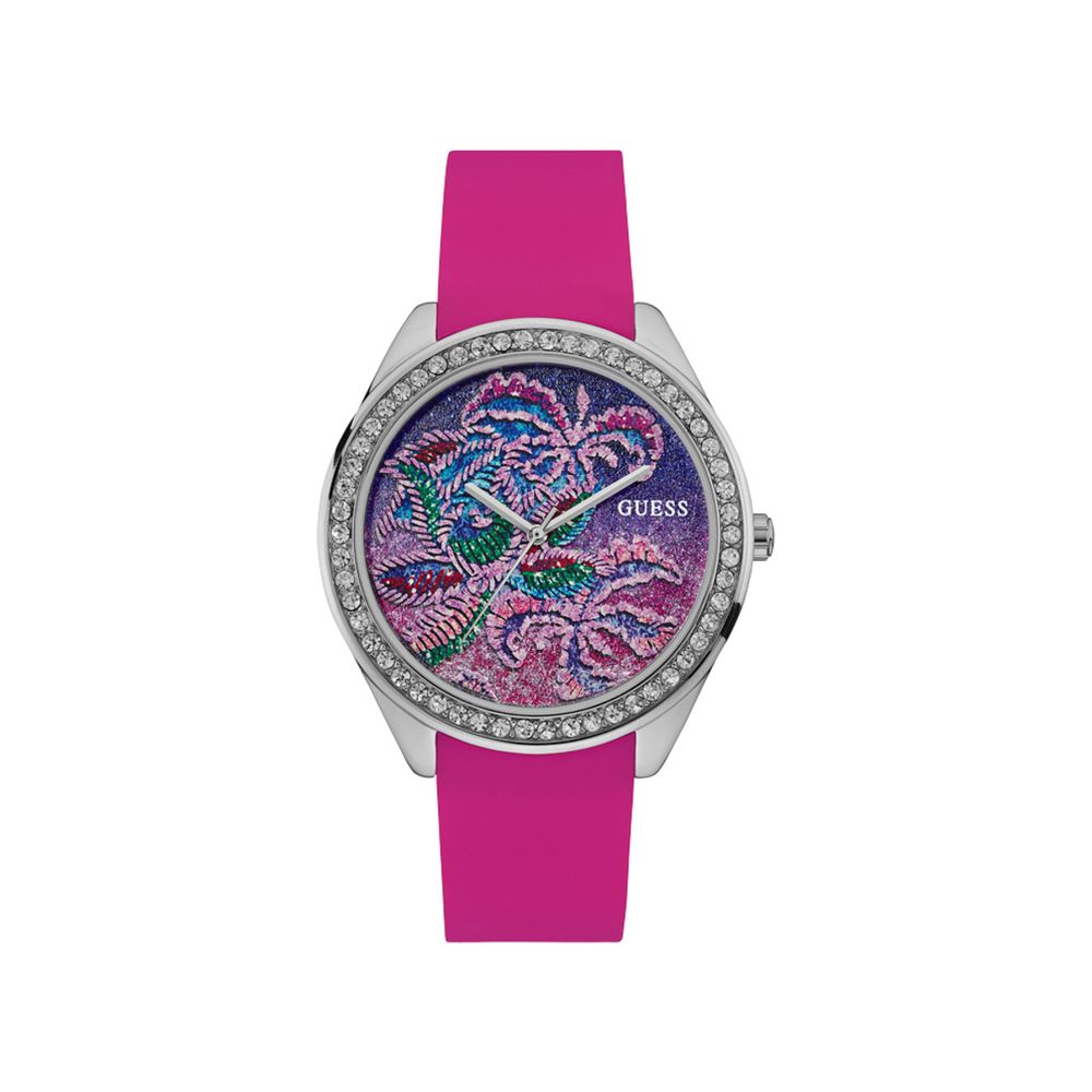 Guess Pink Silicone Watch