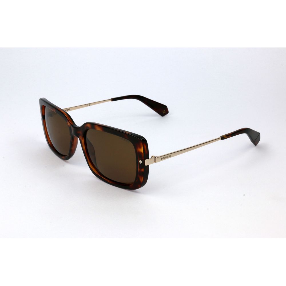 Polaroid Brown Metal Sunglasses