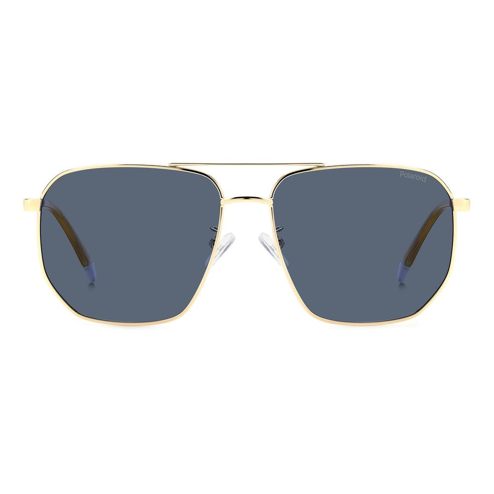 Polaroid Blue Metal Sunglasses