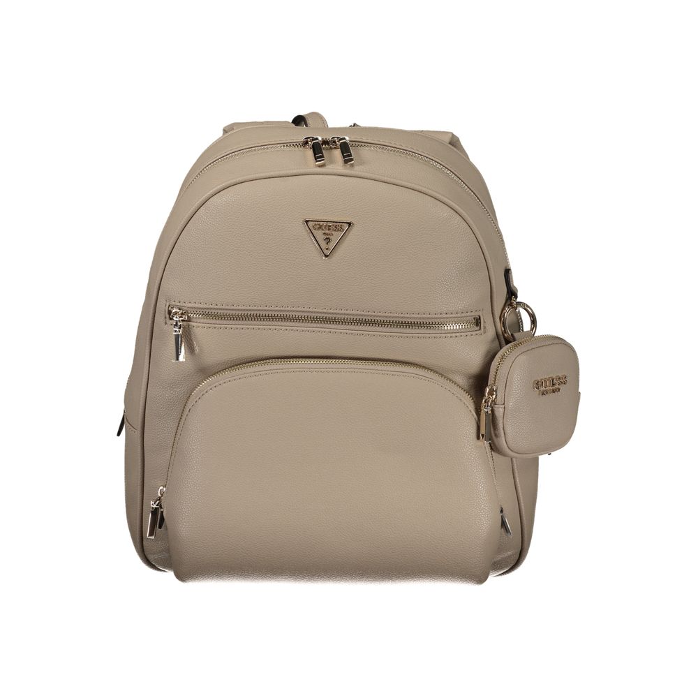 Guess Jeans Beige Polyethylene Backpack