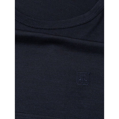 Corneliani Blue Silk T-Shirt