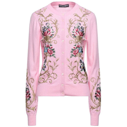 Dolce & Gabbana Pink Cashmere Sweater