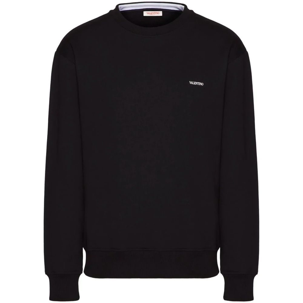 Valentino Black Cotton Sweater